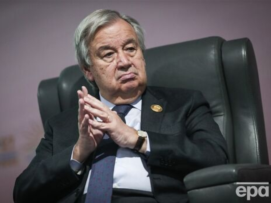 Генсек ООН заявив, що мир між Україною та РФ може бути встановлено лише на основі Статуту ООН і міжнародного права