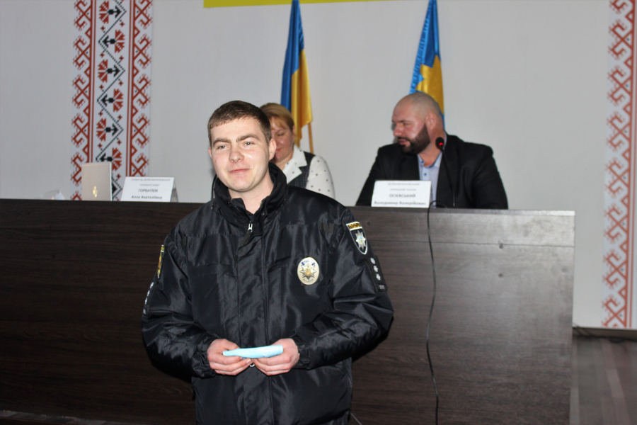 Тишківчанин став офіцером громади в Добровеличківці