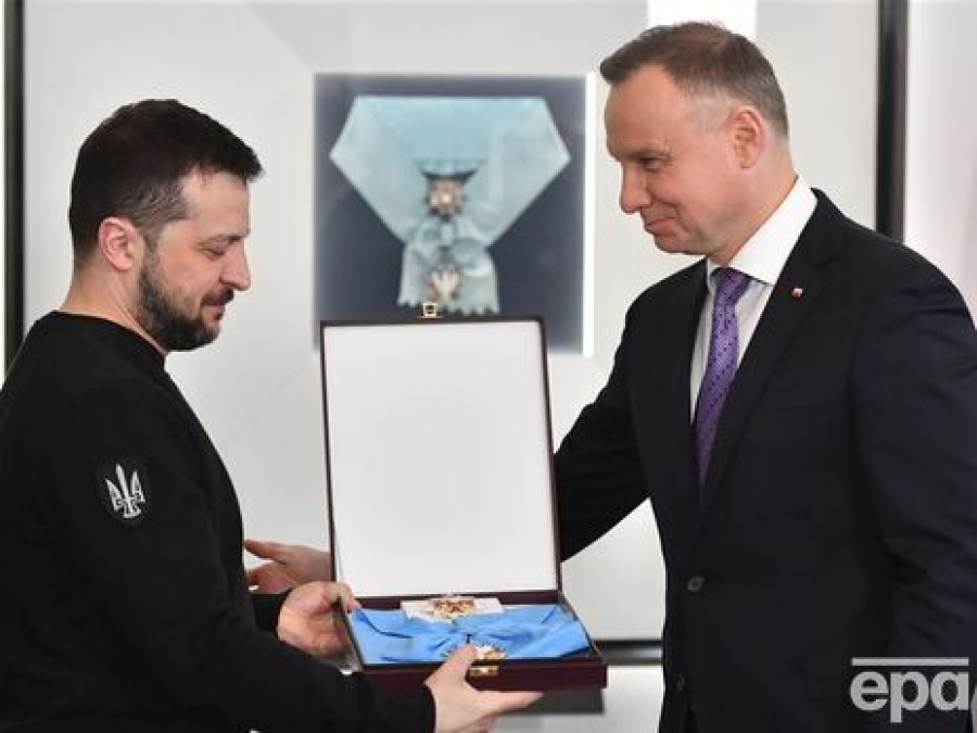 У ПОЛЬЩІ ЗЕЛЕНСЬКОГО НАГОРОДИЛИ ПРЕСТИЖНИМ ОРДЕНОМ, ЯКИЙ ВРУЧАЮТЬ ЛИШЕ ВИДАТНИМ ЛЮДЯМ