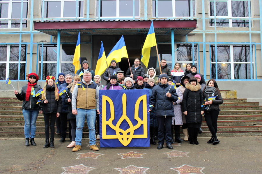 День Єднання: у Тишківці пройшов урочистий марш