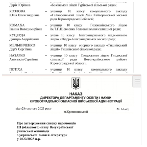 Вітаємо Дар&#039;ю Мельниченко із гарними результатами!