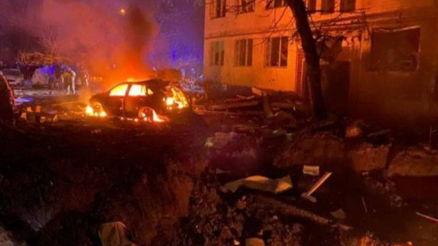 Наслідки російської ракетної атаки на Київ